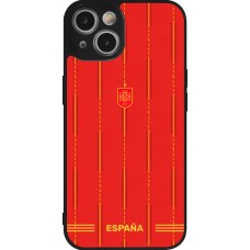 iPhone 14 Case Hülle - Silikon schwarz Spanien 2026 personalisierbares Fussballtrikot