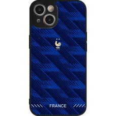 iPhone 14 Case Hülle - Silikon schwarz Frankreich 2026 personalisierbares Fussballtrikot