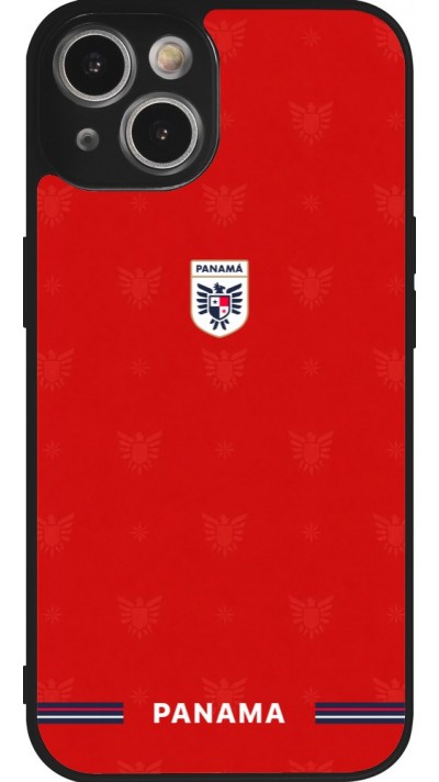 iPhone 14 Case Hülle - Silikon schwarz Panama 2026 personalisierbares Fussballtrikot