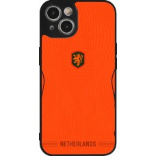 iPhone 14 Case Hülle - Silikon schwarz Niederlande 2026 personalisierbares Fussballtrikot