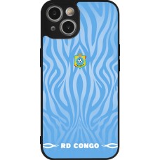iPhone 14 Case Hülle - Silikon schwarz Demokratische Republik Kongo 2026 personalisierbares Fussballtrikot
