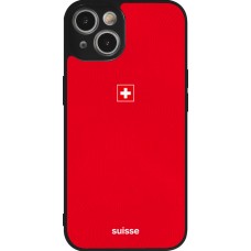 iPhone 14 Case Hülle - Silikon schwarz Schweiz 2026 personalisierbares Fussballtrikot