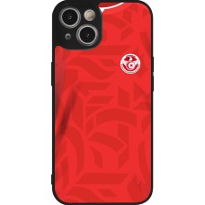 iPhone 14 Case Hülle - Silikon schwarz Tunesien 2022 personalisierbares Fussballtrikot