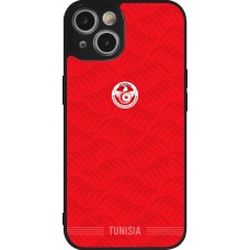 iPhone 14 Case Hülle - Silikon schwarz Tunesien 2026 personalisierbares Fussballtrikot