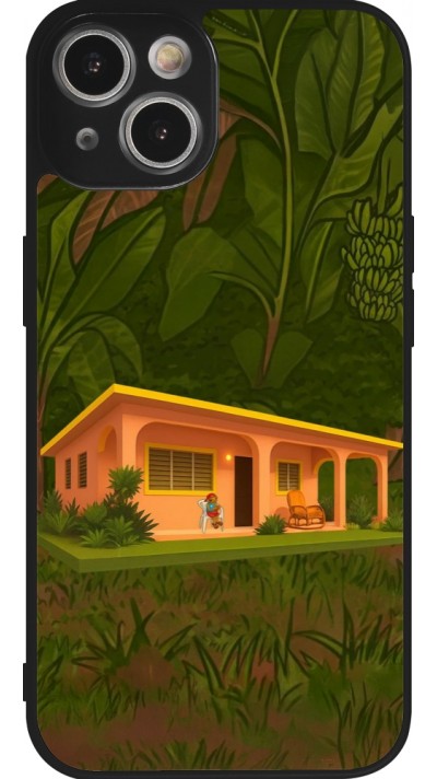 Coque iPhone 14 - Silicone rigide noir Benitos house DTMF