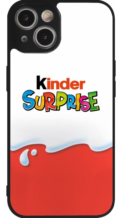 Coque iPhone 14 - Silicone rigide noir Kinder Surprise Coque iPhone 14 - Silicone rigide noir Kinder Surprise