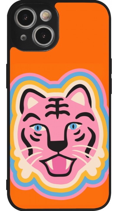 iPhone 14 Case Hülle - Silikon schwarz Lion colors 2026