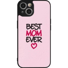iPhone 14 Case Hülle - Silikon schwarz Mom 2023 best Mom ever pink