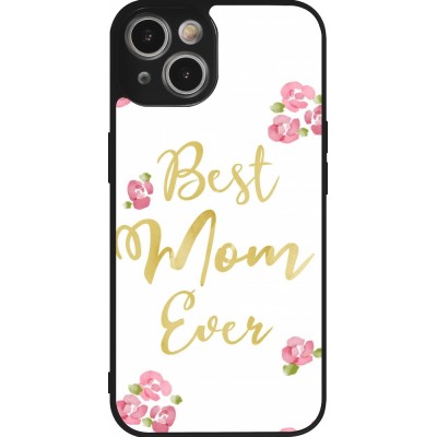 iPhone 14 Case Hülle - Silikon schwarz Mom 2024 best Mom ever