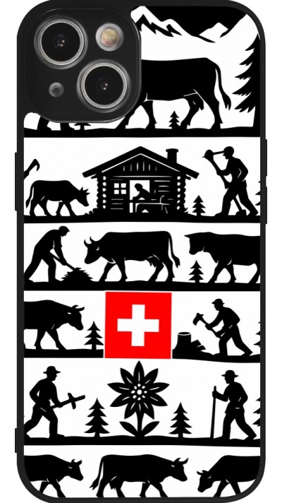 iPhone 14 Case Hülle - Silikon schwarz Poya Schweiz 1