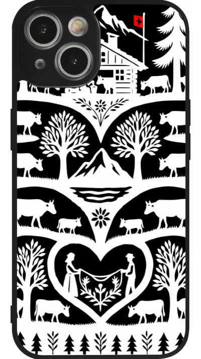 iPhone 14 Case Hülle - Silikon schwarz Poya Schweiz 2 schwarz