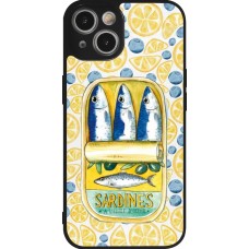 iPhone 14 Case Hülle - Silikon schwarz Sardines in oil 2026