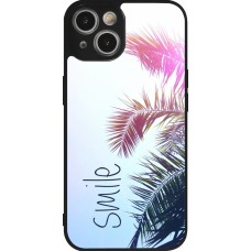 iPhone 14 Case Hülle - Silikon schwarz Smile 05