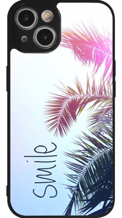 iPhone 14 Case Hülle - Silikon schwarz Smile 05