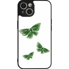 iPhone 14 Case Hülle - Silikon schwarz Butterflies 2026