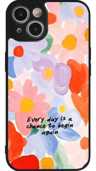 iPhone 14 Case Hülle - Silikon schwarz Every day is a chance 2026