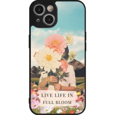 iPhone 14 Case Hülle - Silikon schwarz Live life in full moon 2026