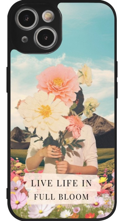 iPhone 14 Case Hülle - Silikon schwarz Live life in full moon 2026