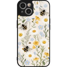 iPhone 14 Case Hülle - Silikon schwarz Pattern bees 2026