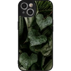 iPhone 14 Case Hülle - Silikon schwarz Spring 23 fresh plants