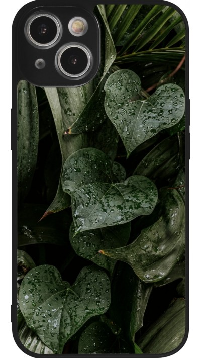 iPhone 14 Case Hülle - Silikon schwarz Spring 23 fresh plants