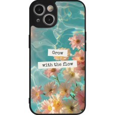 iPhone 14 Case Hülle - Silikon schwarz Summer 2025 Grow with the flow