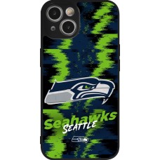 iPhone 14 Case Hülle - Silikon schwarz Super Bowl 26 Seattle 2