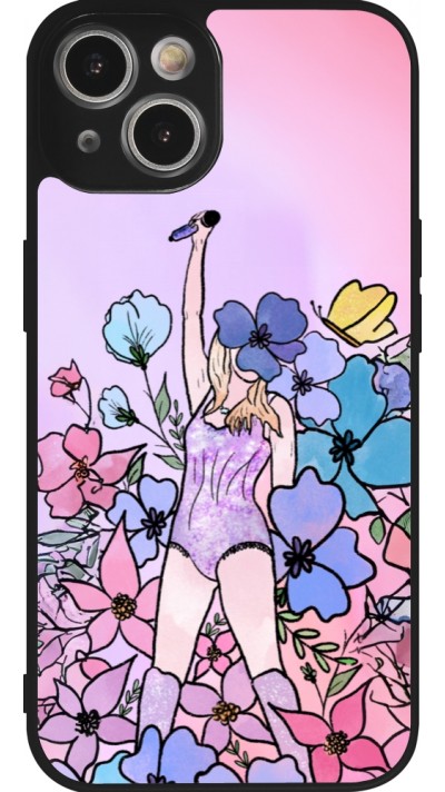 iPhone 14 Case Hülle - Silikon schwarz Taylor Swift Sketch - Pink