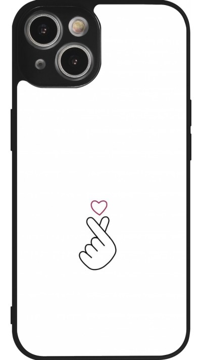 iPhone 14 Case Hülle - Silikon schwarz Valentine 2024 heart by Millennials