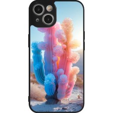iPhone 14 Case Hülle - Silikon schwarz Artificial vegetation 2025