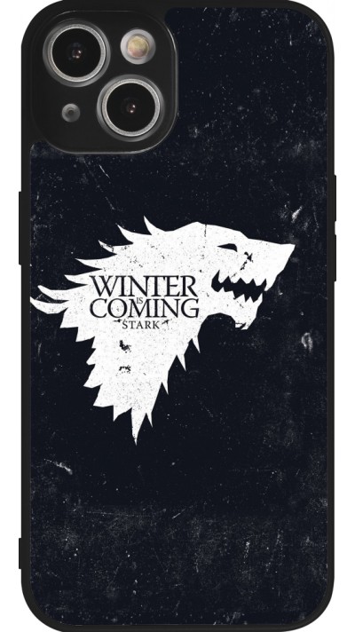 iPhone 14 Case Hülle - Silikon schwarz Winter is coming Stark