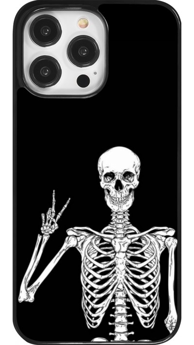 iPhone 14 Pro Max Case Hülle - Halloween 2023 peace skeleton