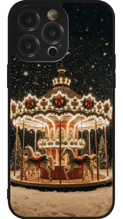 iPhone 14 Pro Max Case Hülle - Silikon schwarz Christmas 25 Carousel