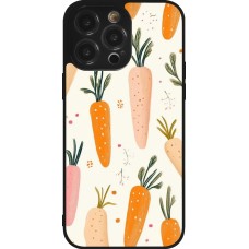 iPhone 14 Pro Max Case Hülle - Silikon schwarz Easter 2026 Illustration carrots