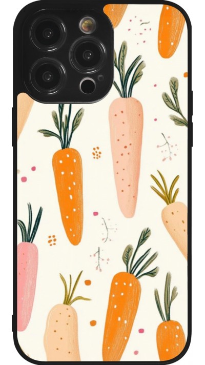 iPhone 14 Pro Max Case Hülle - Silikon schwarz Easter 2026 Illustration carrots