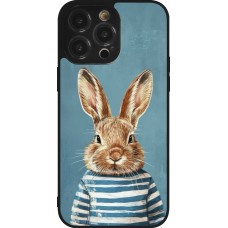 iPhone 14 Pro Max Case Hülle - Silikon schwarz Easter 2026 Rabbit navy