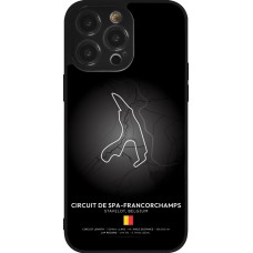iPhone 14 Pro Max Case Hülle - Silikon schwarz F1 Track 2025 Belgium