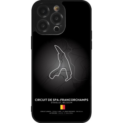 iPhone 14 Pro Max Case Hülle - Silikon schwarz F1 Track 2025 Belgium