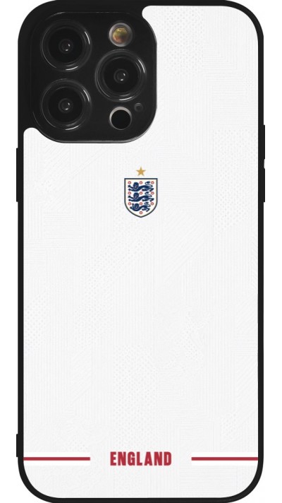 iPhone 14 Pro Max Case Hülle - Silikon schwarz England 2026 personalisierbares Fussballtrikot