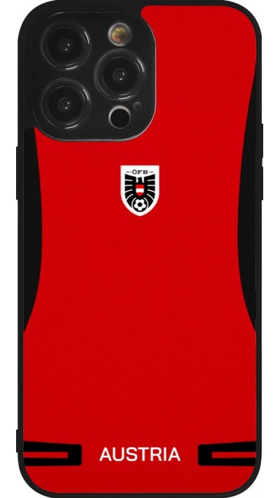 iPhone 14 Pro Max Case Hülle - Silikon schwarz O?sterreich 2026 personalisierbares Fussballtrikot