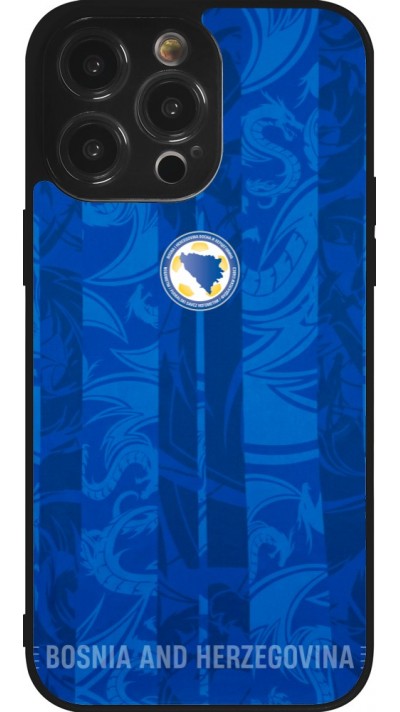 iPhone 14 Pro Max Case Hülle - Silikon schwarz Bosnien und Herzegowina 2026 personalisierbares Fussballtrikot