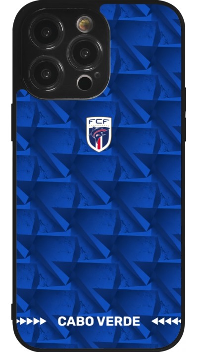 iPhone 14 Pro Max Case Hülle - Silikon schwarz Kap Verde 2026 personalisierbares Fussballtrikot