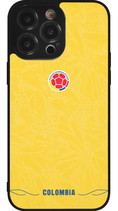 iPhone 14 Pro Max Case Hülle - Silikon schwarz Kolumbien 2026 personalisierbares Fussballtrikot