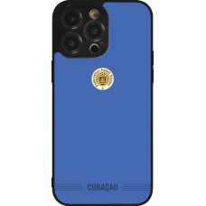 iPhone 14 Pro Max Case Hülle - Silikon schwarz Curaçao 2026 personalisierbares Fussballtrikot