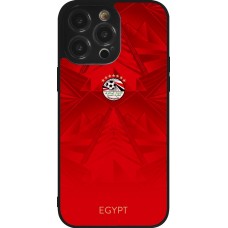 iPhone 14 Pro Max Case Hülle - Silikon schwarz Ägypten 2026 personalisierbares Fussballtrikot