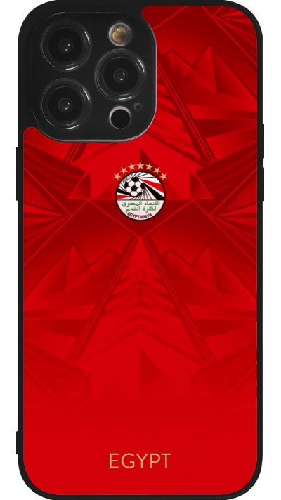 iPhone 14 Pro Max Case Hülle - Silikon schwarz Ägypten 2026 personalisierbares Fussballtrikot