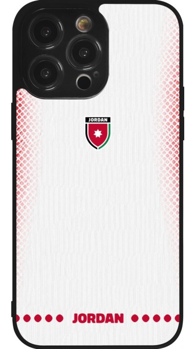 iPhone 14 Pro Max Case Hülle - Silikon schwarz Jordanien 2026 personalisierbares Fussballtrikot