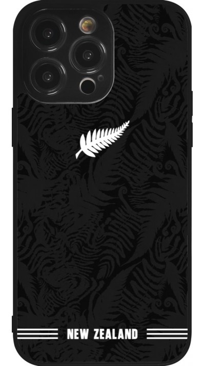 iPhone 14 Pro Max Case Hülle - Silikon schwarz Neuseeland 2026 personalisierbares Fussballtrikot