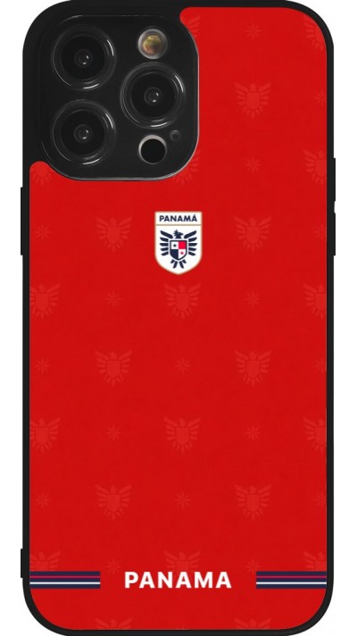 iPhone 14 Pro Max Case Hülle - Silikon schwarz Panama 2026 personalisierbares Fussballtrikot