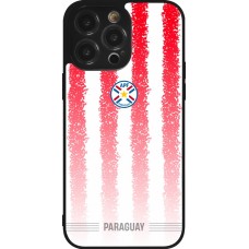 iPhone 14 Pro Max Case Hülle - Silikon schwarz Paraguay 2026 personalisierbares Fussballtrikot